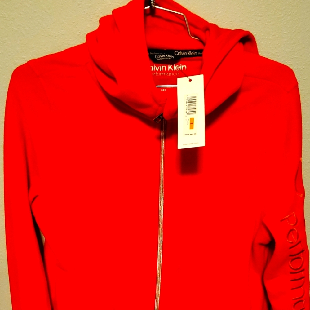 NWT Womenz Calvin Klein performance fleece hoodie